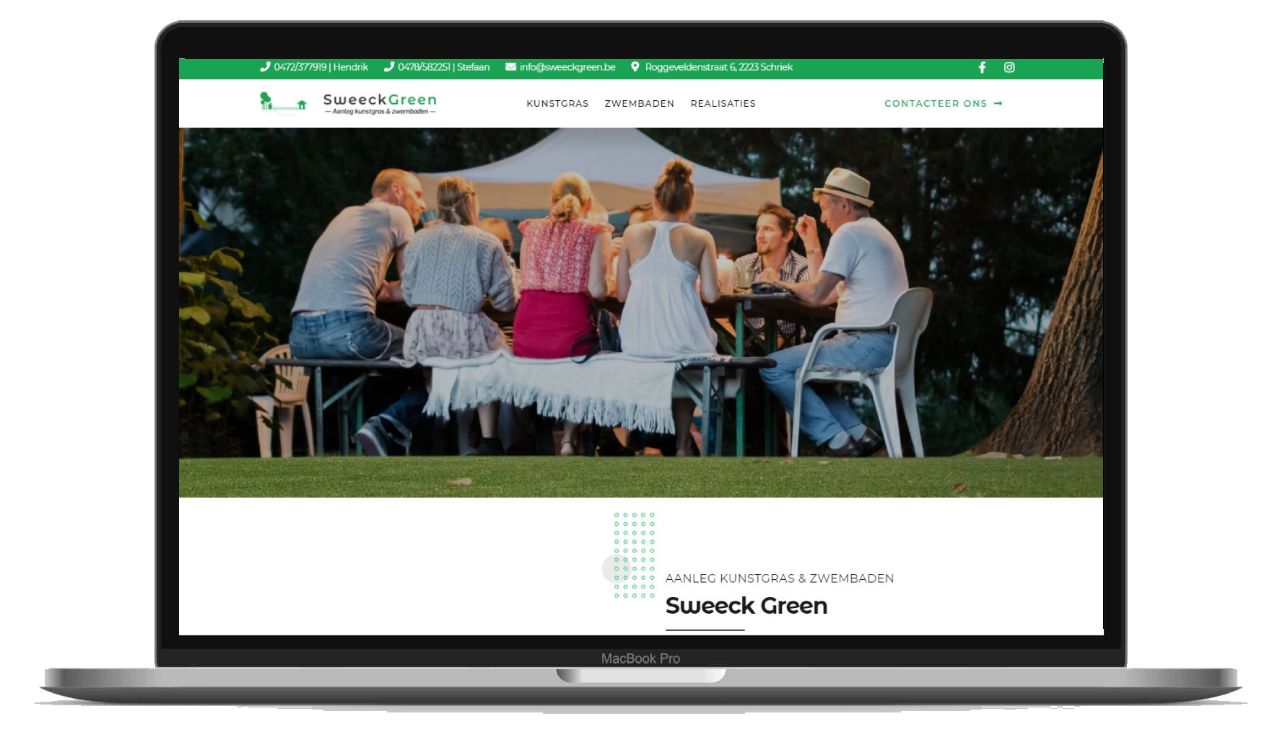 printscreen website Sweeck Green